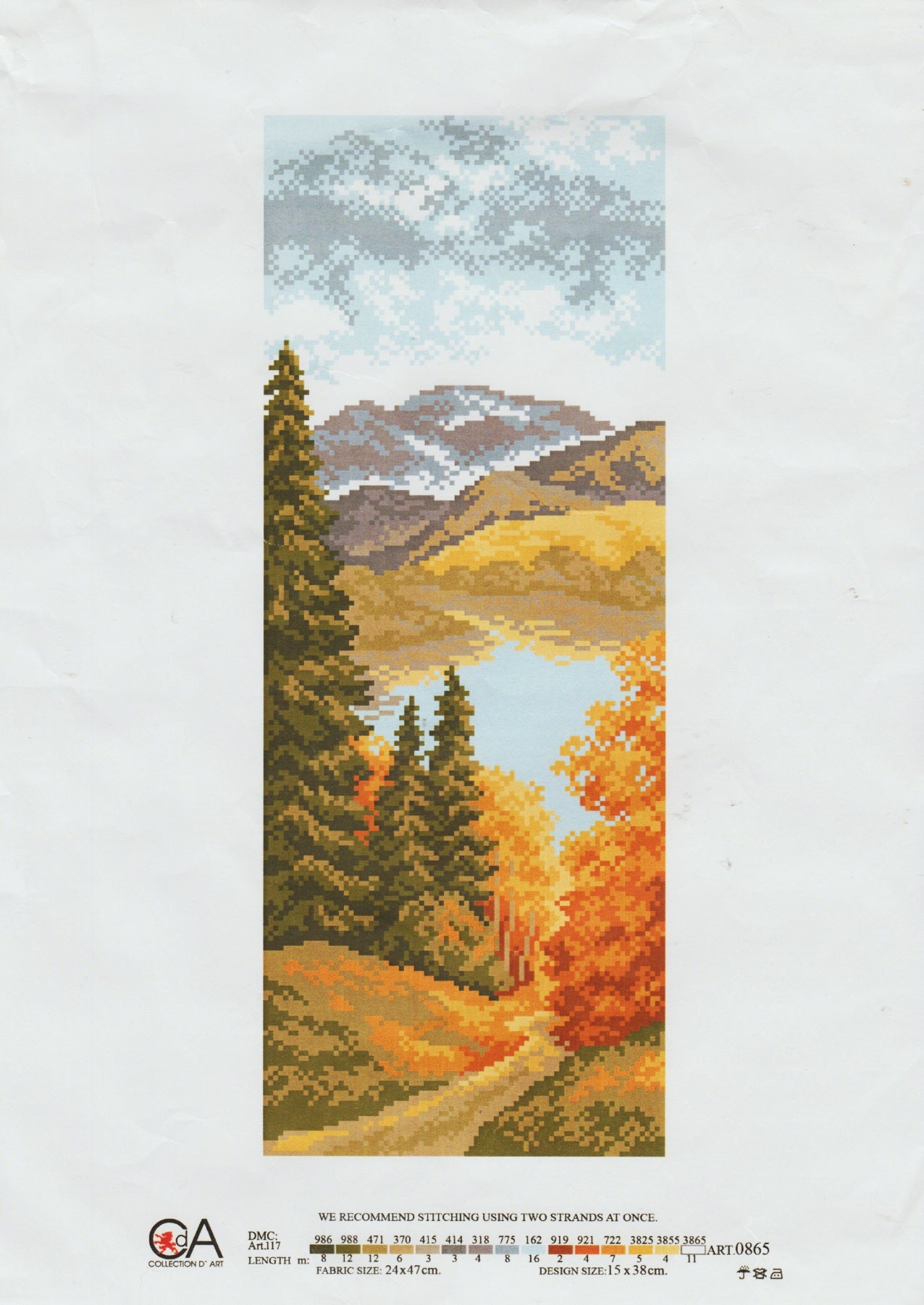 Collections D'Art Mountains 0865 needlepoint kit