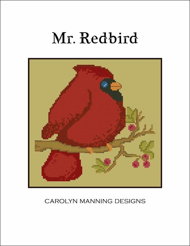 Carolyn Manning Designs Mr. Redbird cross stitch pattern