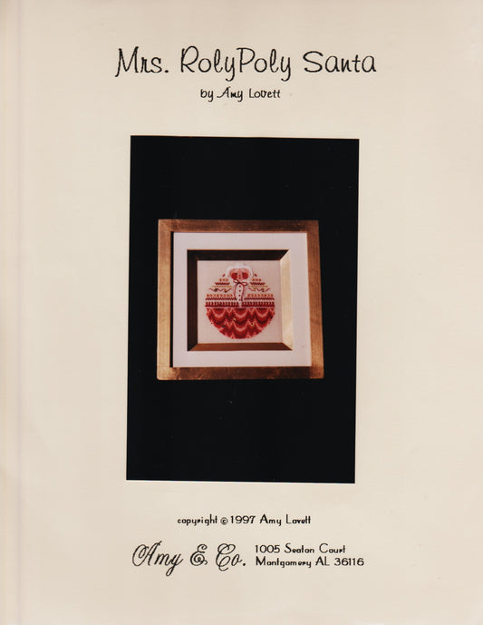 Amy & Co. Mrs. RolyPoly Santa cross stitch pattern