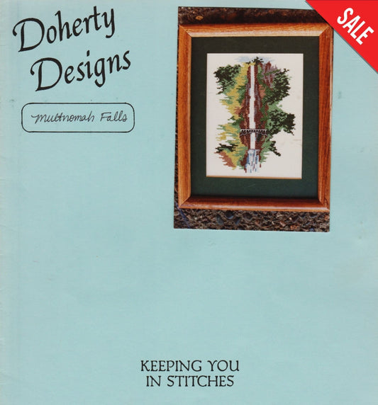 Doherty Designs Multnomah Falls cross stitch pattern