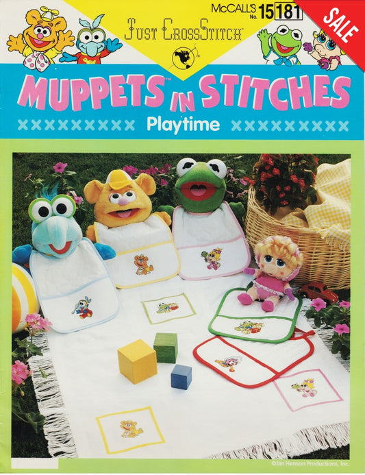 Just CrossStitch Muppets in Stitches Playtime 181 cross stitch pattern