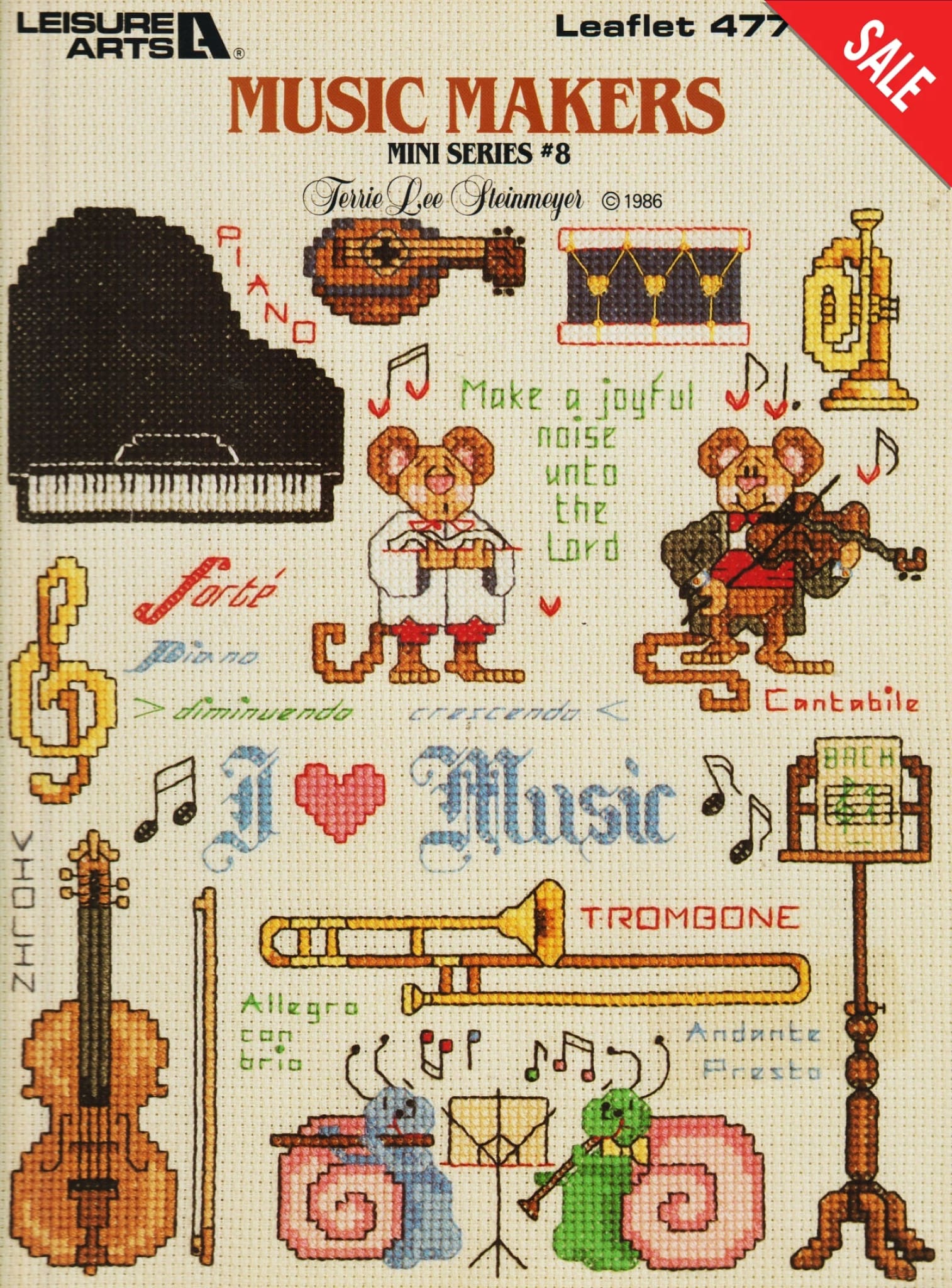 Leisure Arts Music Makers 477 cross stitch pattern