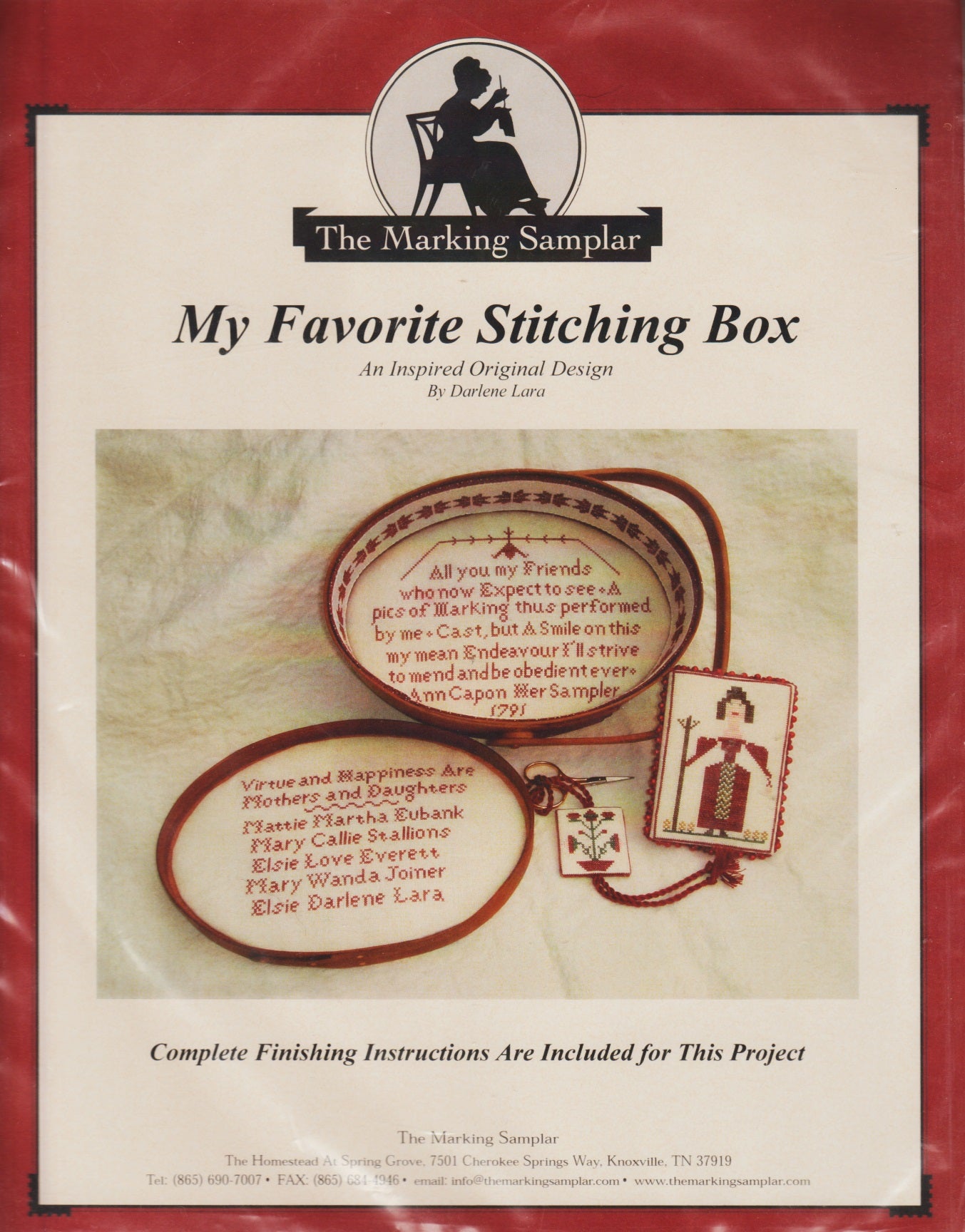 The Marking Sampler My Favorite Stitching Box cross stitch pattern