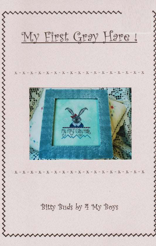 4 My Boys My First Gray Hare! cross stitch pattern