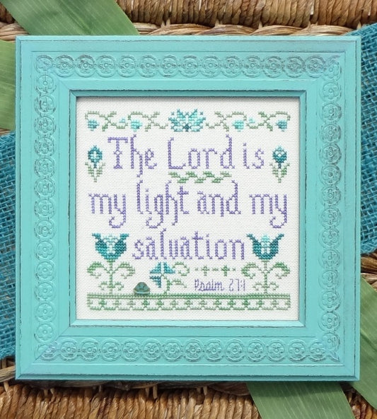 My Big Toe My Light and Salvation MBT-243 religious cross stitch pattern