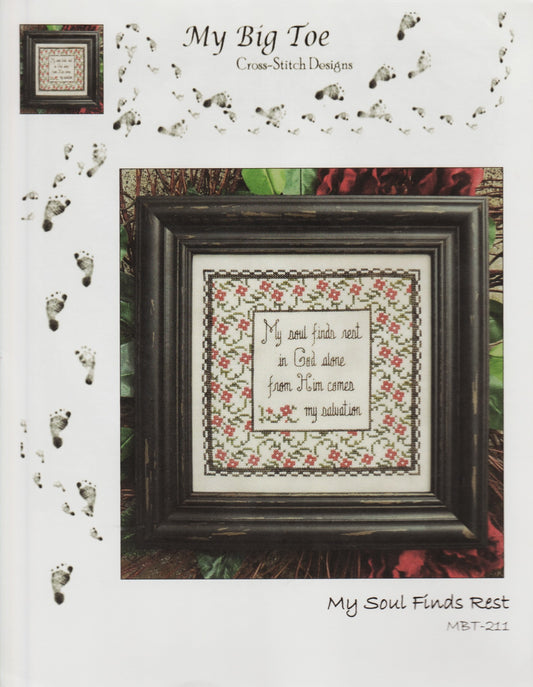 My Big Toe My Soul Finds Rest MBT-211 cross stitch pattern