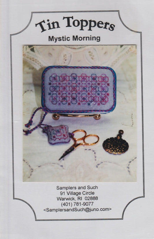 Samplers and Such Mystic Morning Tin Toppers cross stitch pattern