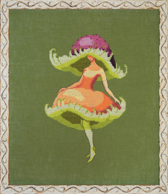 Nora Corbett Miss Pink Mushroom NC344 cross stitch pattern