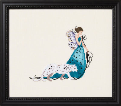 Nora Corbett Miss Leopard, NC369 cross stitch pattern
