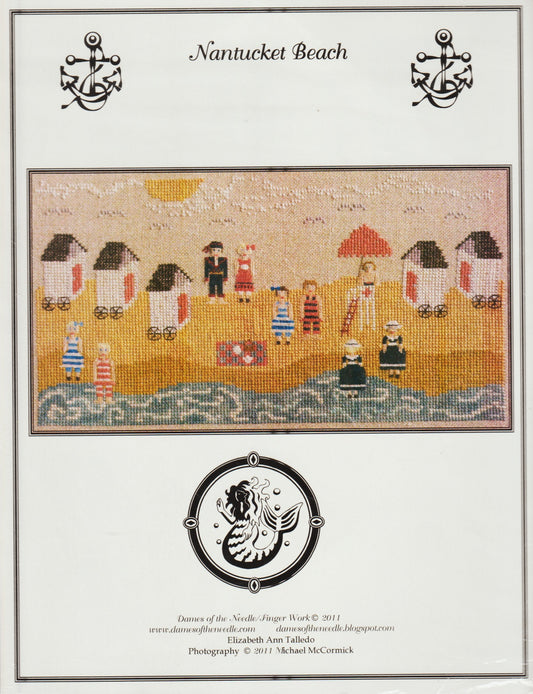 Dames of the Needle Finger Works Nantucket Beach cross stitch pattern