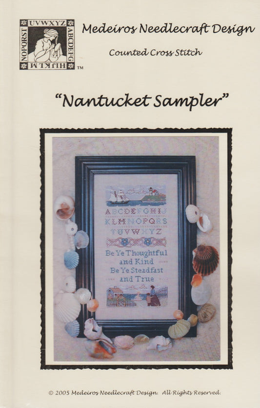 Medeiros Nantucket Sampler cross stitch pattern