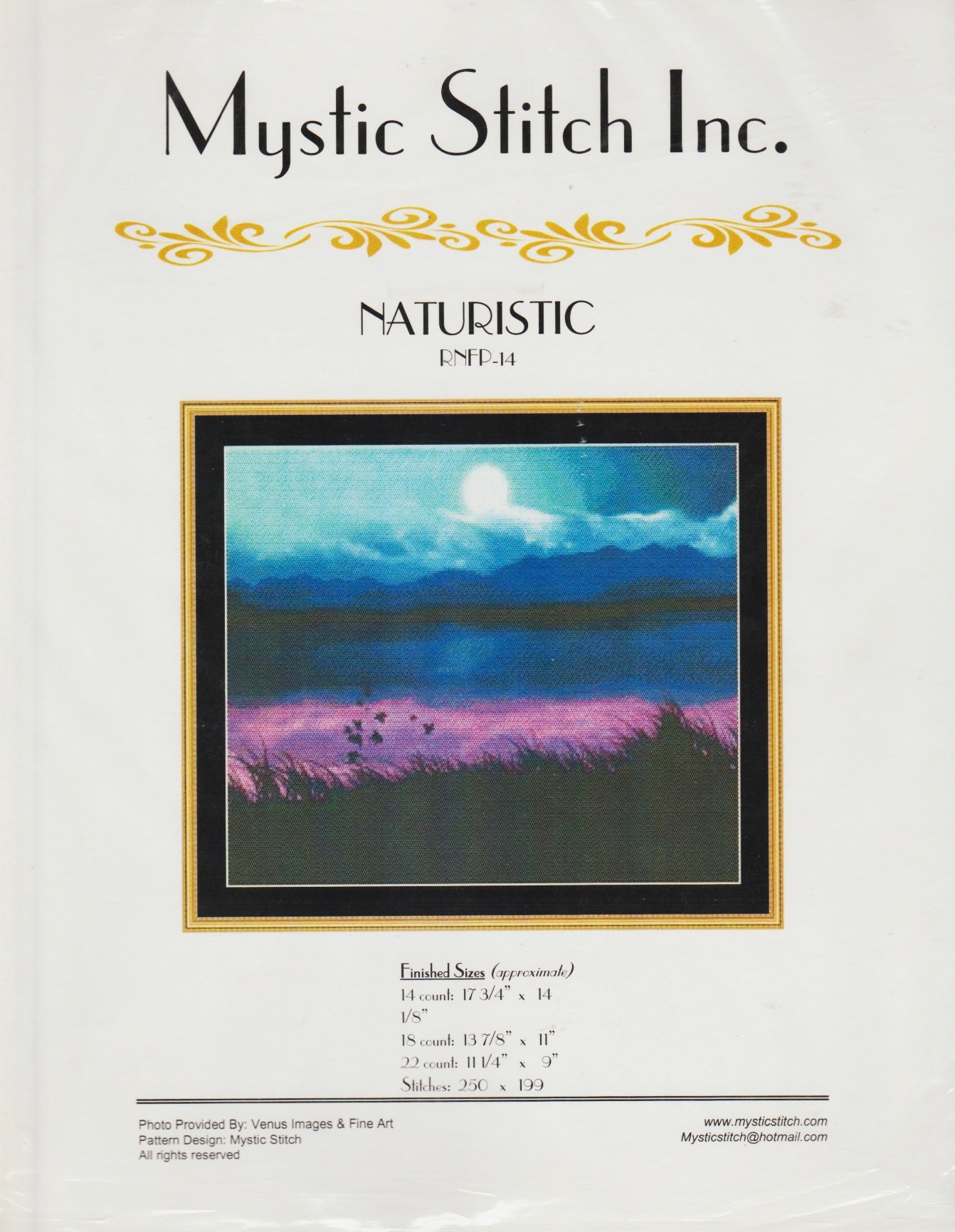 Mystic Stitch Naturistic RNFP-14 landscape cross stitch pattern