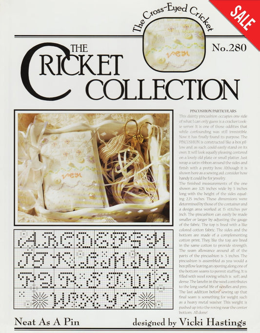 Cricket Neat As A Pin 280 cross stitch pattern