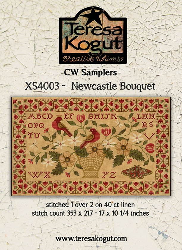 Teresa Kogut Newcastle Bouquet cross stitch pattern