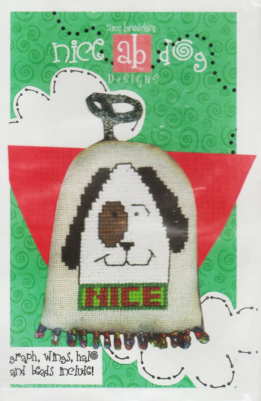 Amy Bruecken Nice Dog Ornament cross stitch pattern