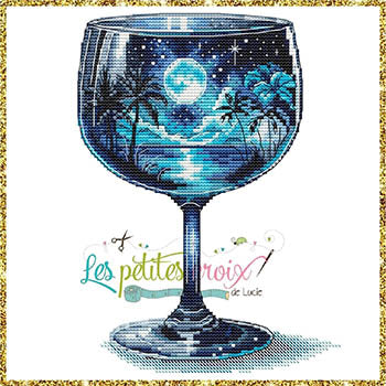 Les Petites croix de lucie Night Cocktail cross stitch pattern