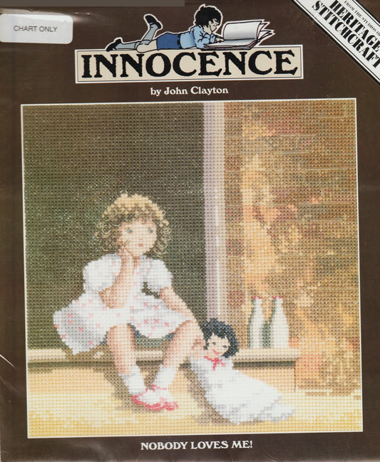 Heritage Stitchcraft John Clayton Innocence Nobody Loves Me cross stitch pattern