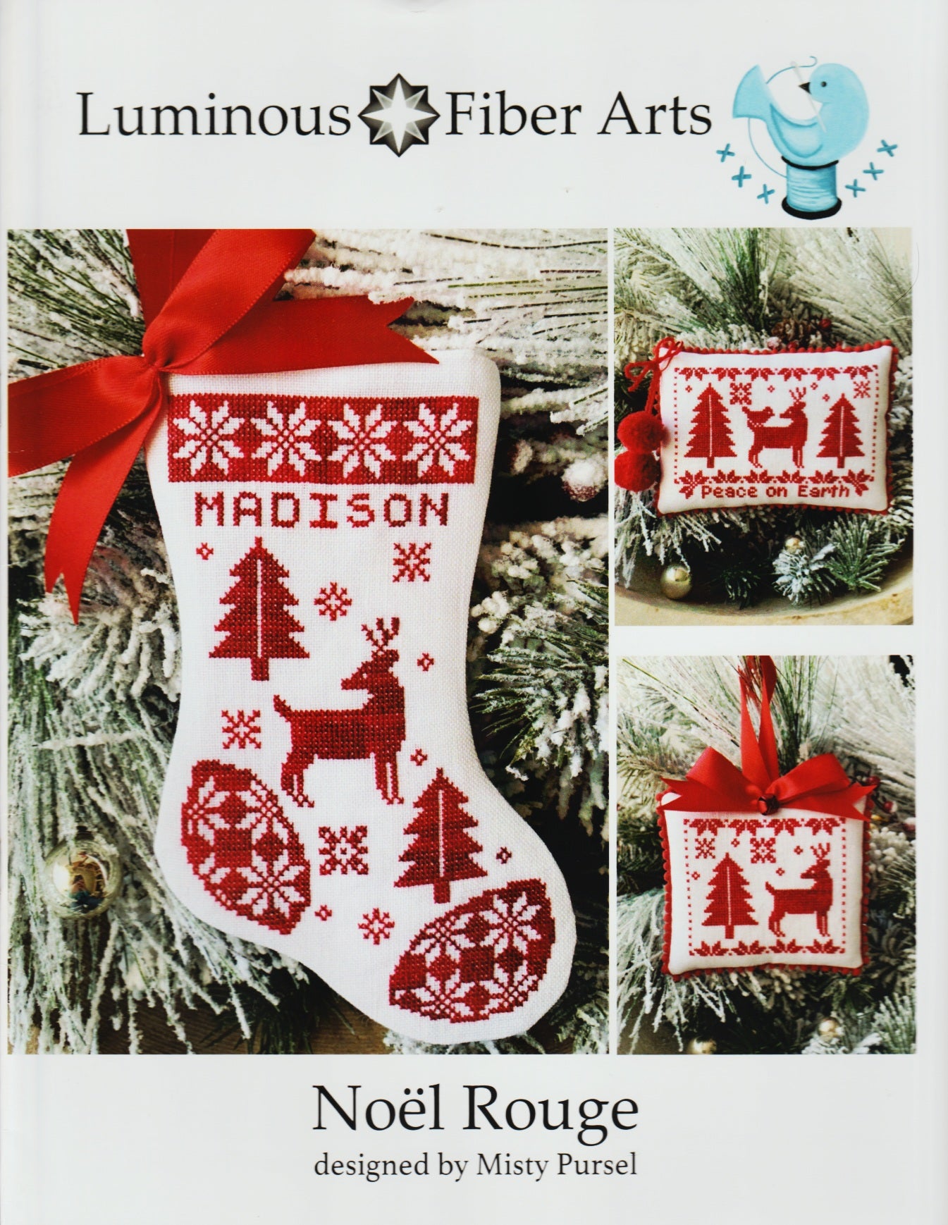 Luminous Fiber Arts Noel Rouge cross stitch pattern