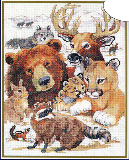 Kooler Design Studio North American Wildlife KDS1233 cross stitch pattern