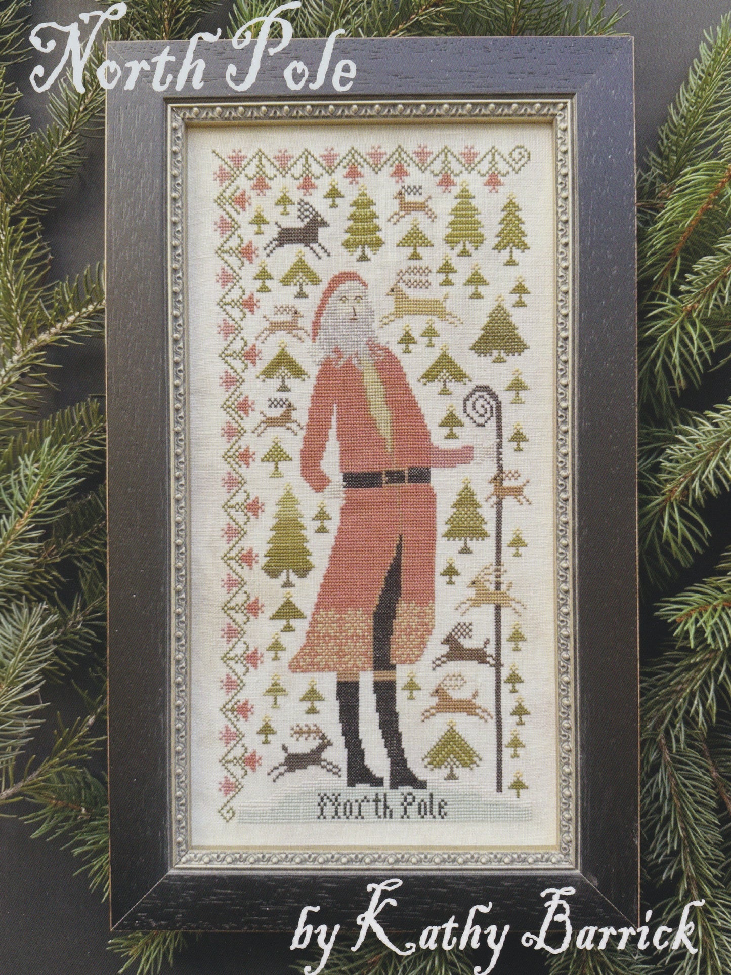 Kathy Barrick North Pole christmas santa cross stitch pattern