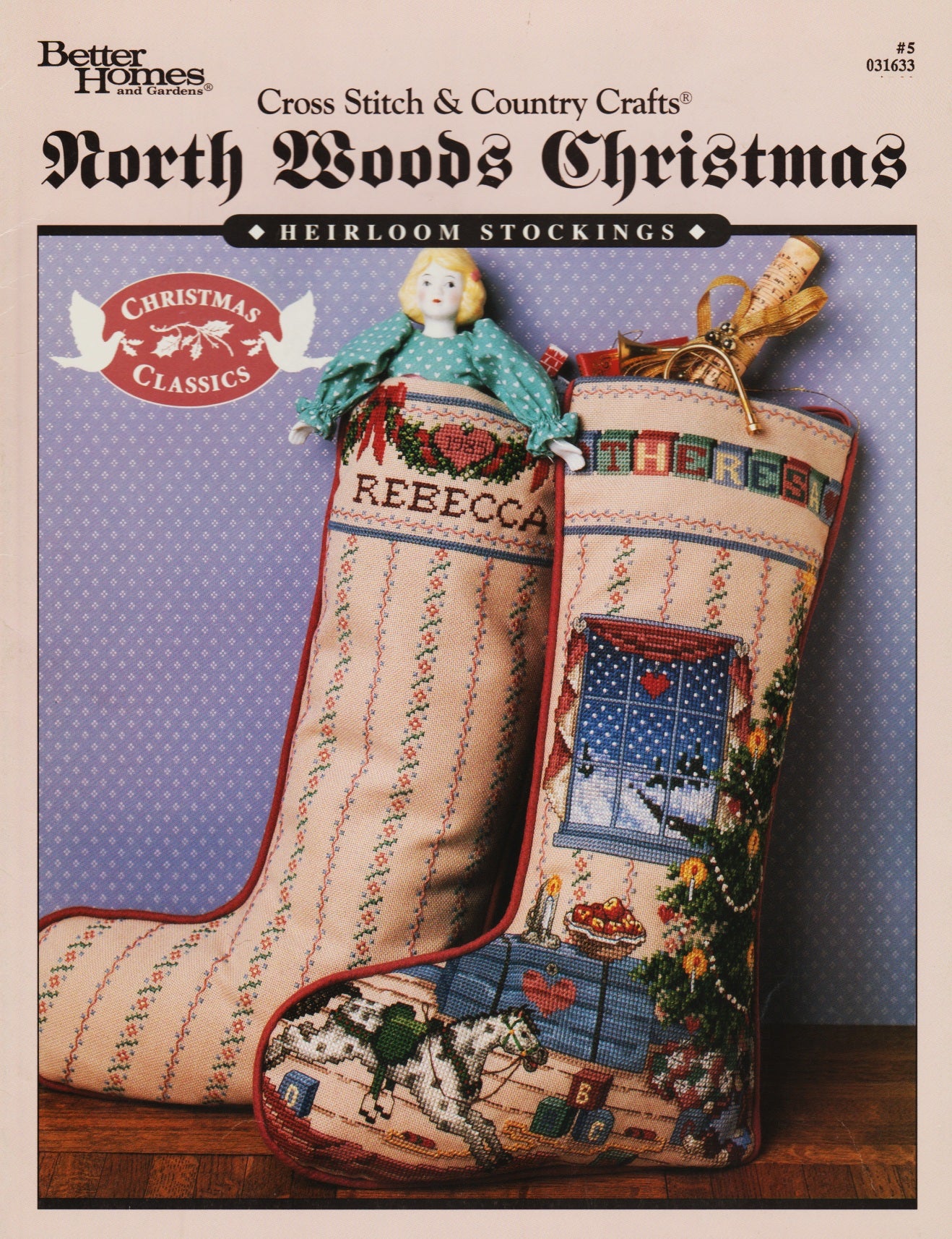 Better Homes and Gardens Craftways North Woods Christmas 031633 stocking cross stitch pattern