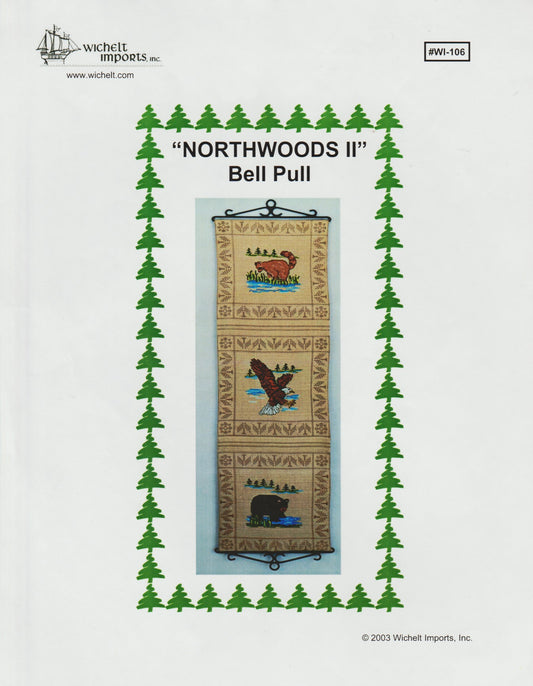 Wichelt Imports Northwoods II Bellpull cross stitch pattern