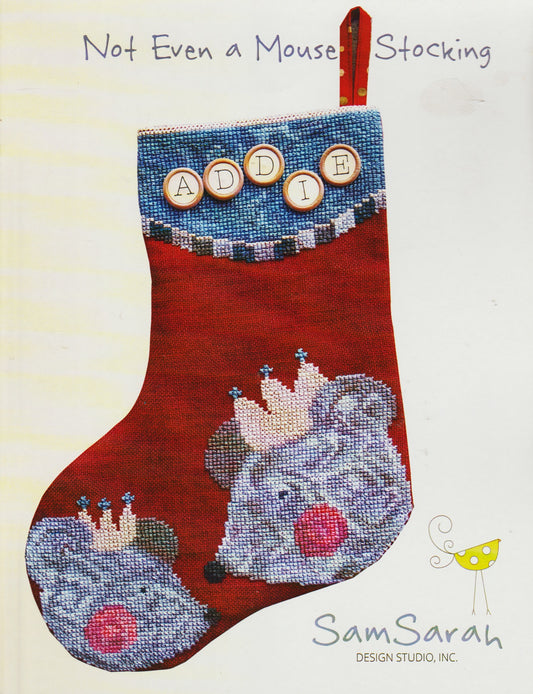 Sam Sarah Not Even A Mouse Stocking 9114 cross stitch pattern