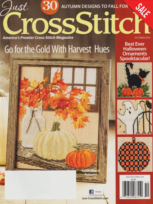 Just CrossStitch October 2016 cross stitch magazine