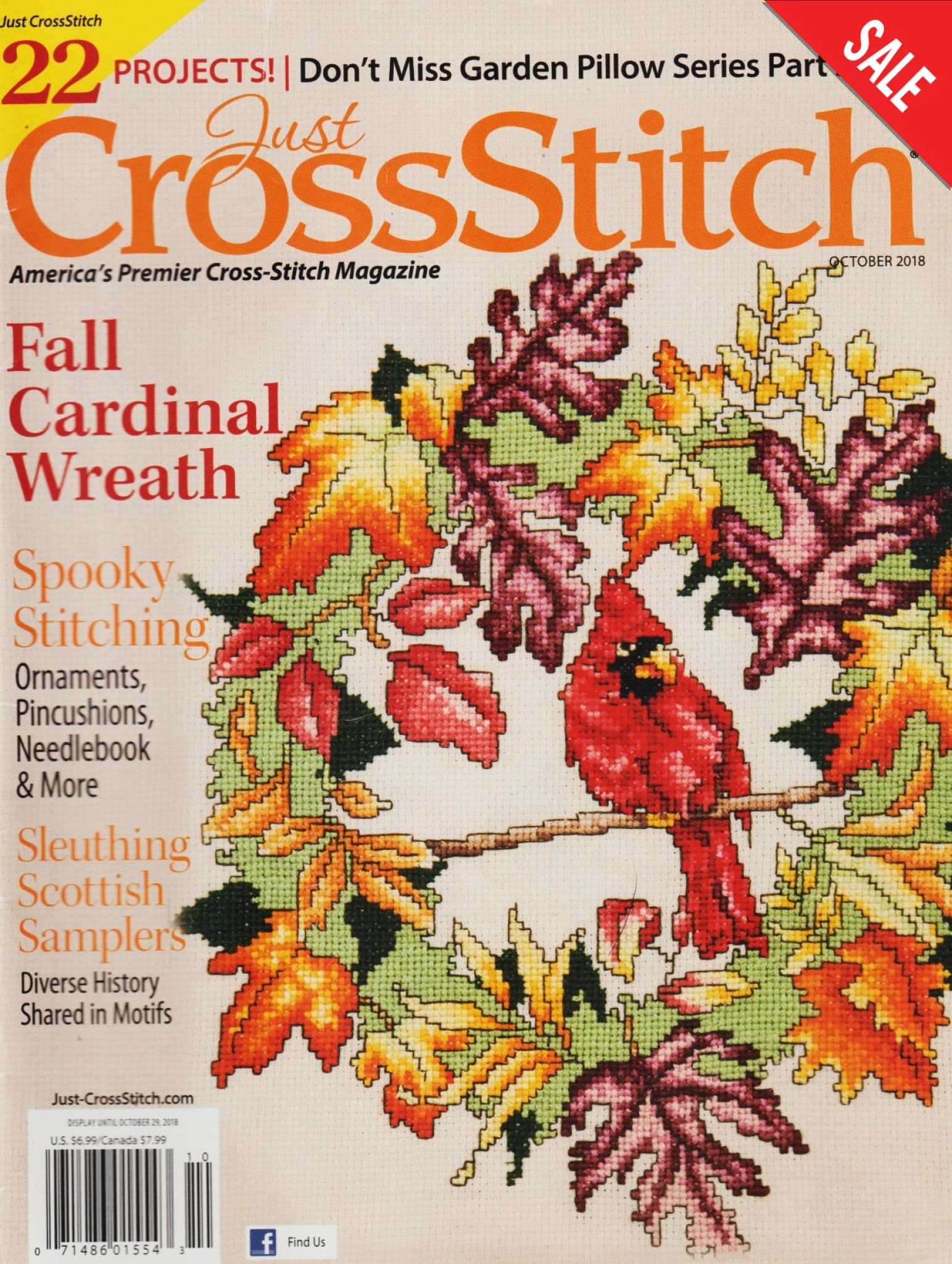 Just CrossStitch October 2018 magazine