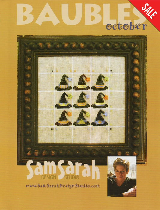 Sam Sarah October Baubles cross stitch pattern