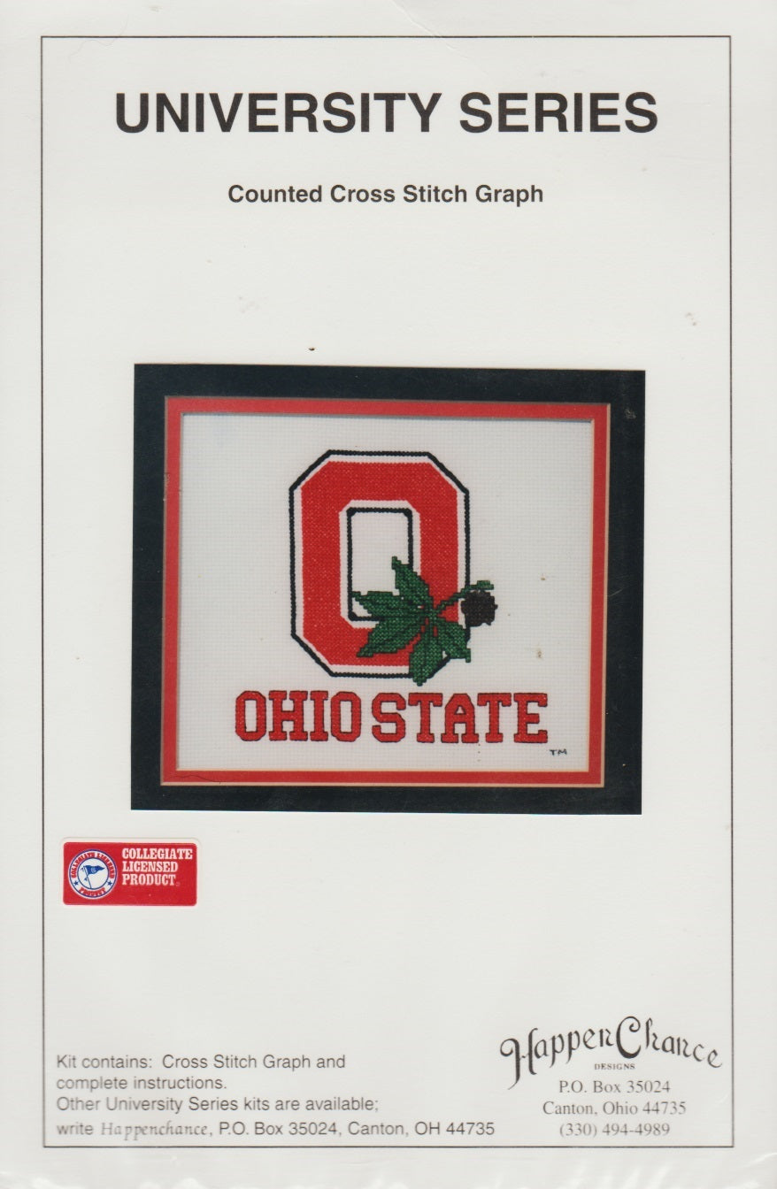 Happen Chance Ohio State cross stitch pattern