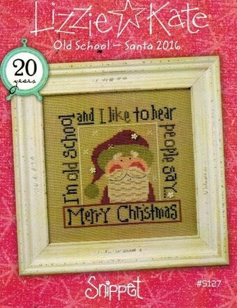 Lizzie Kate Old School - Santa 2016 S127 cross stitch pattern
