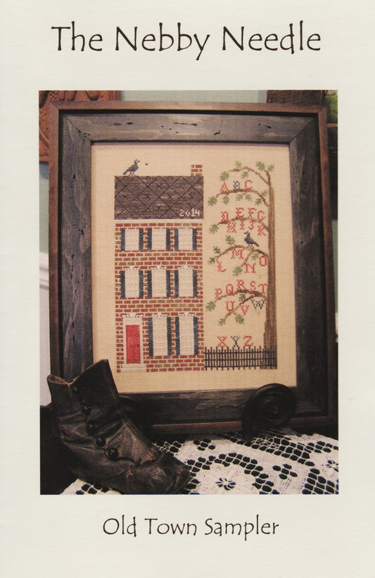 The Nebby Needle Old Town Sampler cross stitch pattern