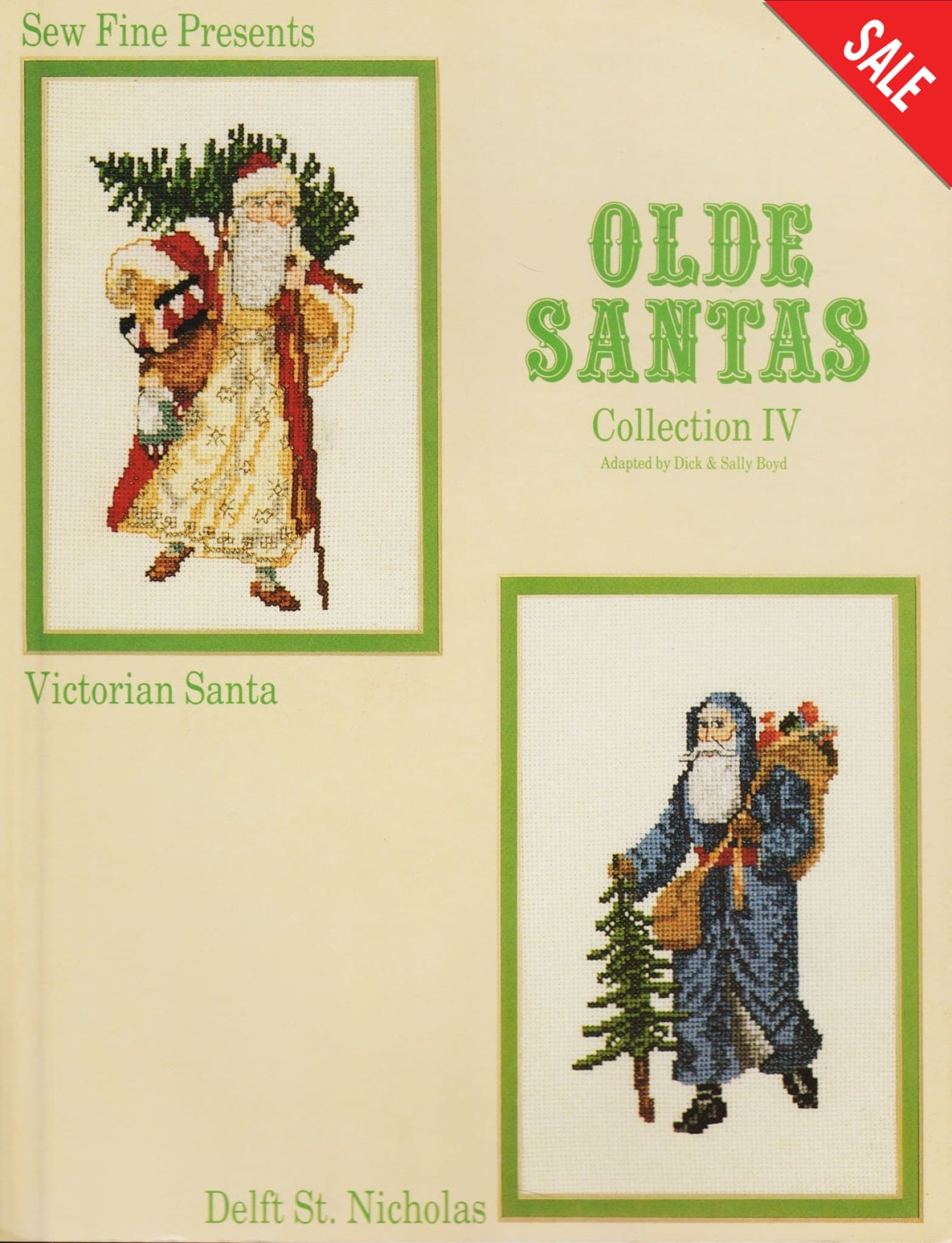 Fine Olde Santas IV christmas cross stitch pattern