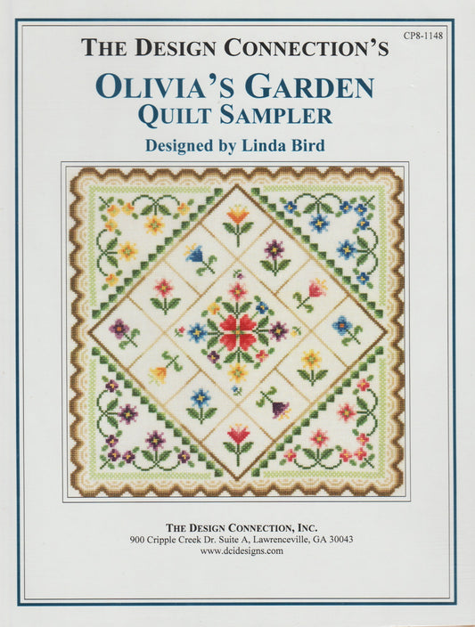 Design Connection Olivia's Garden Quilt Sampler CP8-1148 cross stitch quilt pattern