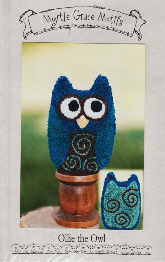 Myrtle Grove Motifs Ollie The Owl punch needle pattern