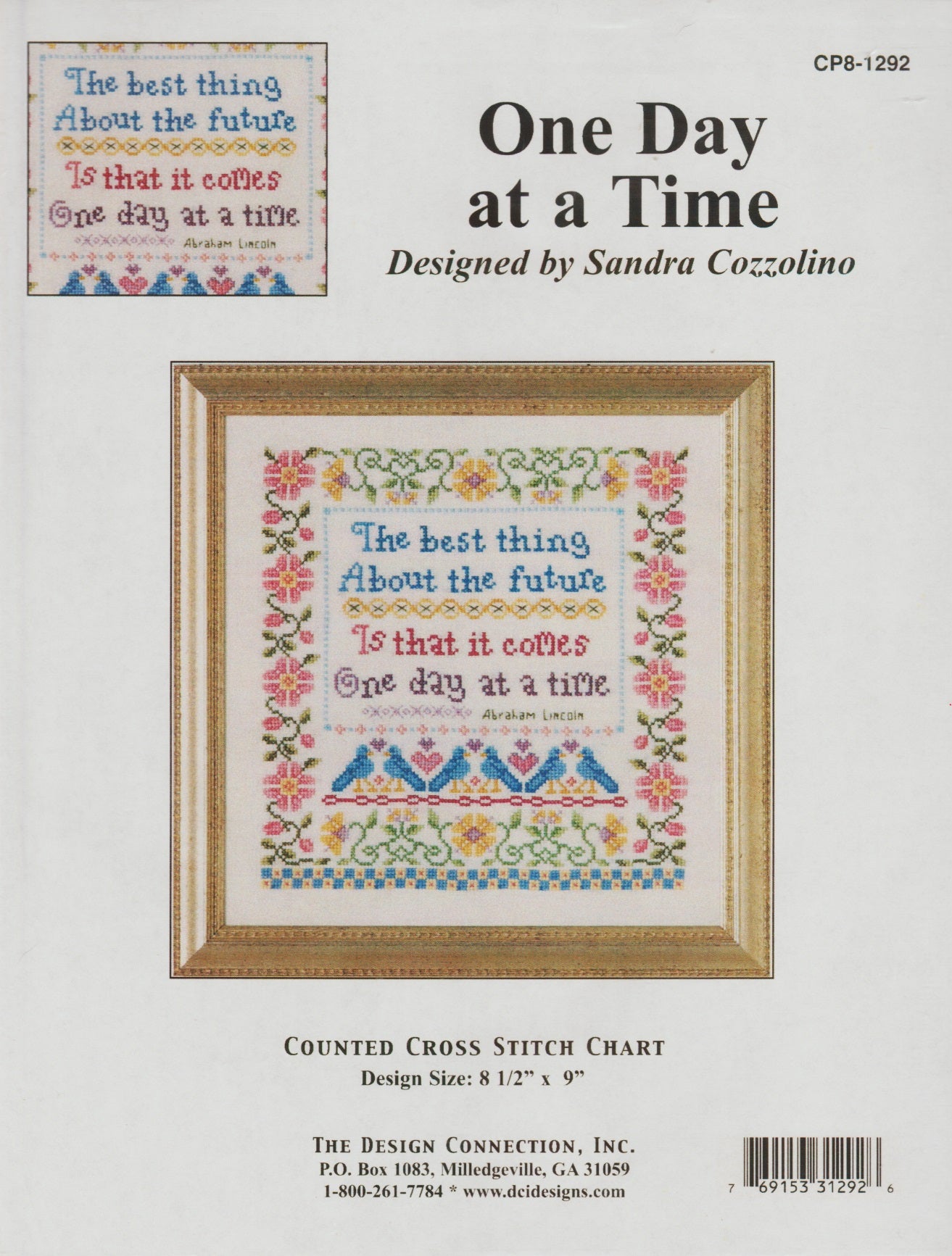 Design Connection One Day At A Time CP8-1292 cross stitch pattern