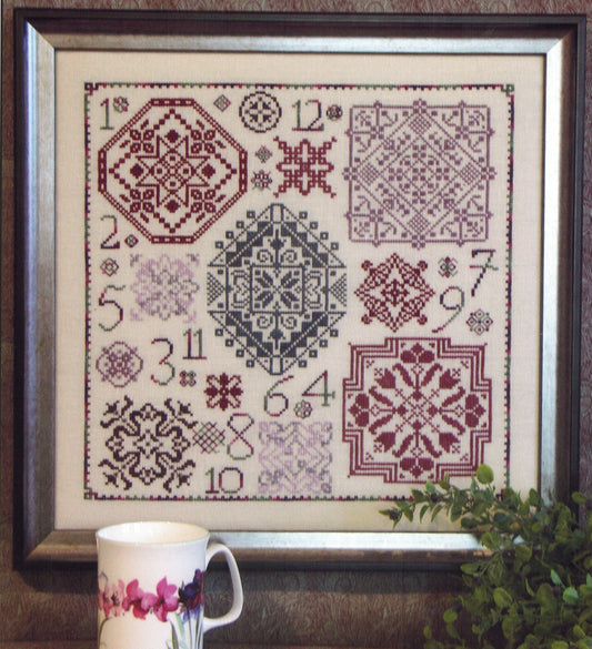 Rosewood Manor One Dozen Quakers cross stitch pattern