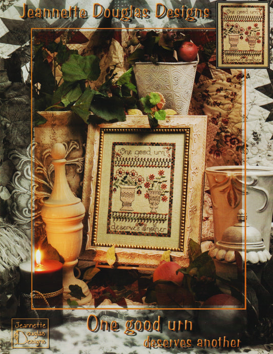 Jeannette Douglas Designs One Good Urn Deserves Another cross stitch pattern