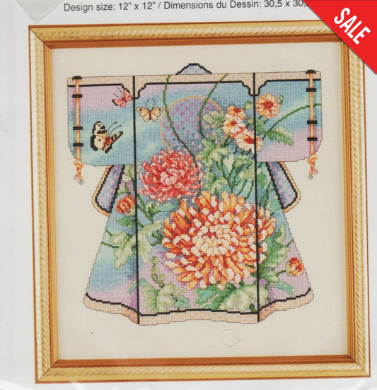 JanLynn Oriental Kimono 023-0199 asian cross stitch pattern