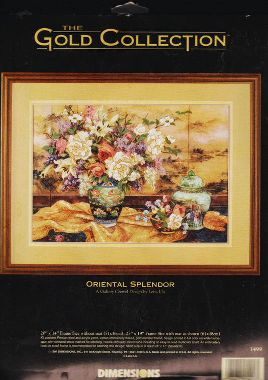 Dimensions Oriental Splendor 1499 crewel kit