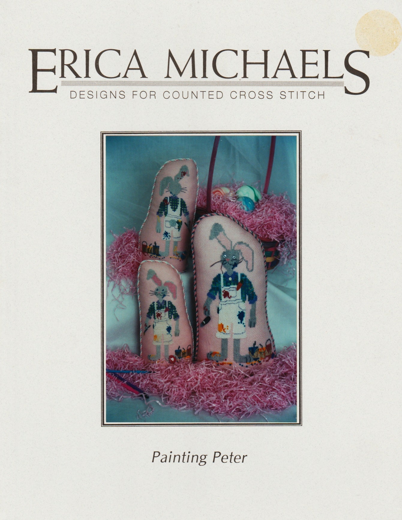 Erica Michaels Painting Peter Easter stand-up cross stitch pattern