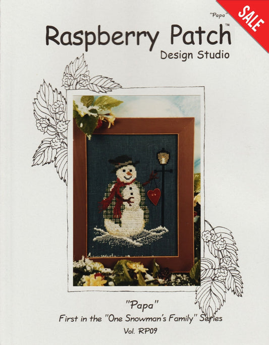 Douglas Designs Papa Raspberry Patch RP09 cross stitch pattern