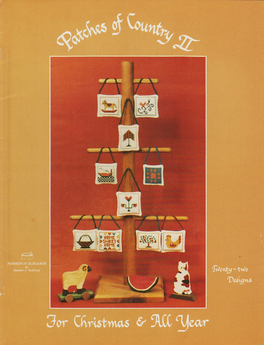 Homespun Elegance Patches of Country II cross stitch pattern