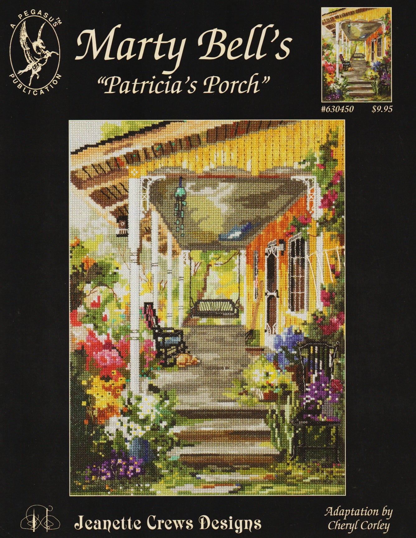 Pegasus Marty Bell Patricia's Porch  630450 cross stitch pattern