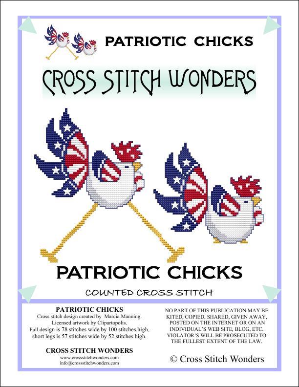 Patriotic Chick pattern