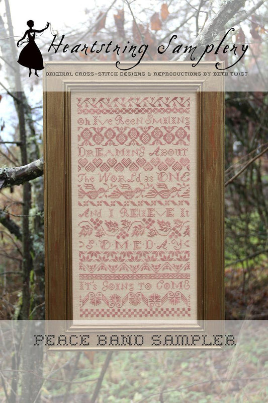 Heartstring Samplery Peace Band Sampler cross stitch pattern