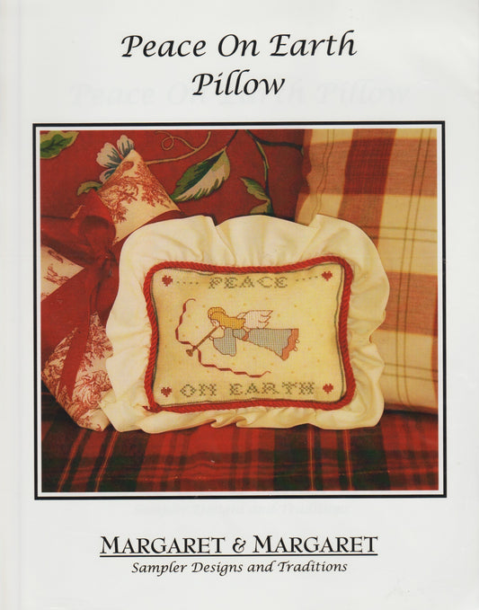 Margaret & Margaret Peace On Earth Pillow cross stitch pattern