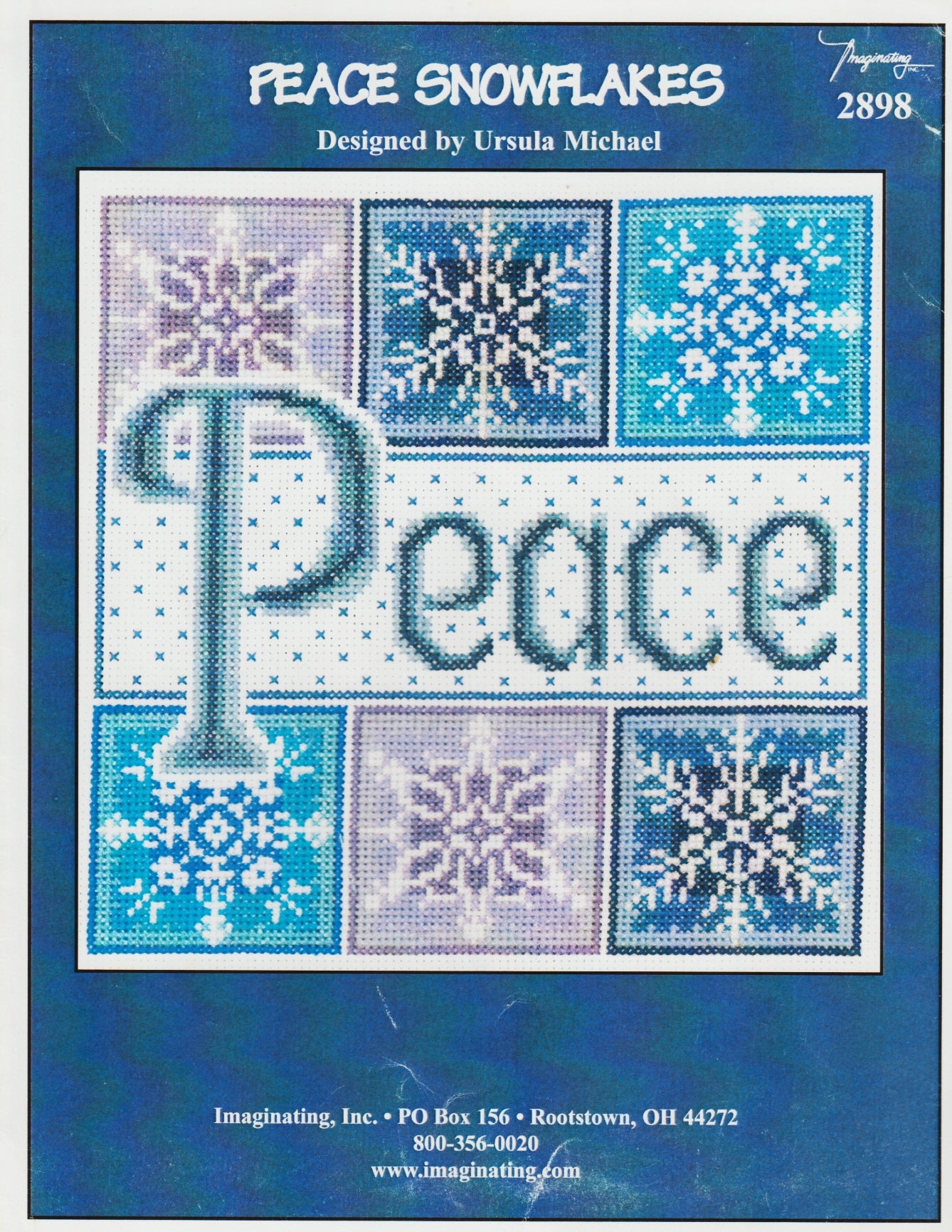 Imaginating Peace Snowflakes 2898 Cross Stitch pattern