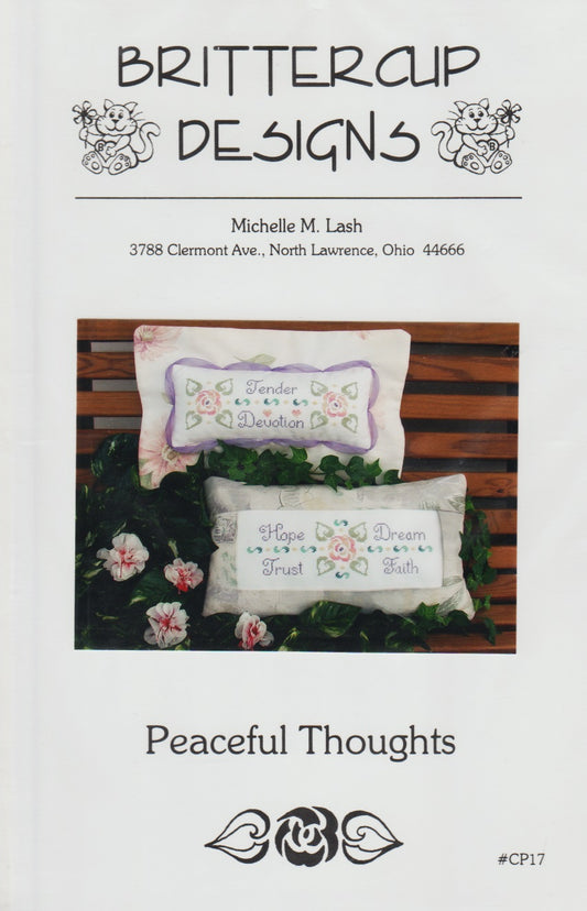 Brittercup Designs Peaceful Thoughts CP17 cross stitch pattern